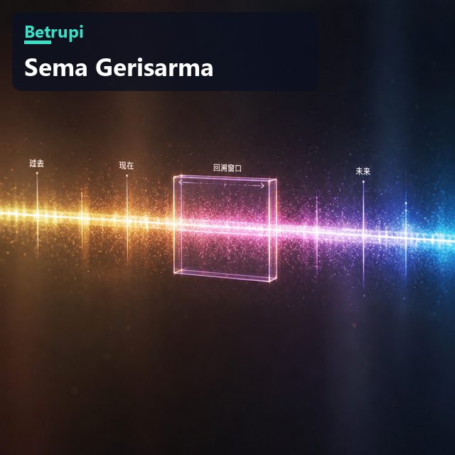Geri sarma penceresinin zaman çizgisi üzerindeki konumu
