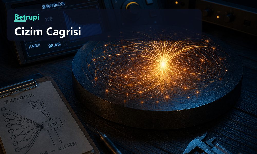 Ayrı çizim çağrılarının tek bir toplu çağrıda birleştirilmesini gösteren şema